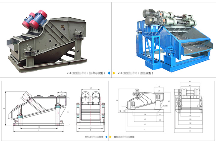 矿用振动筛结构图